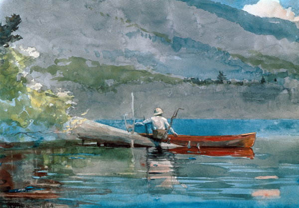 The red canoe. from Winslow Homer