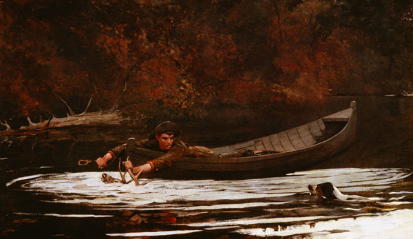 Hound and Hunter from Winslow Homer