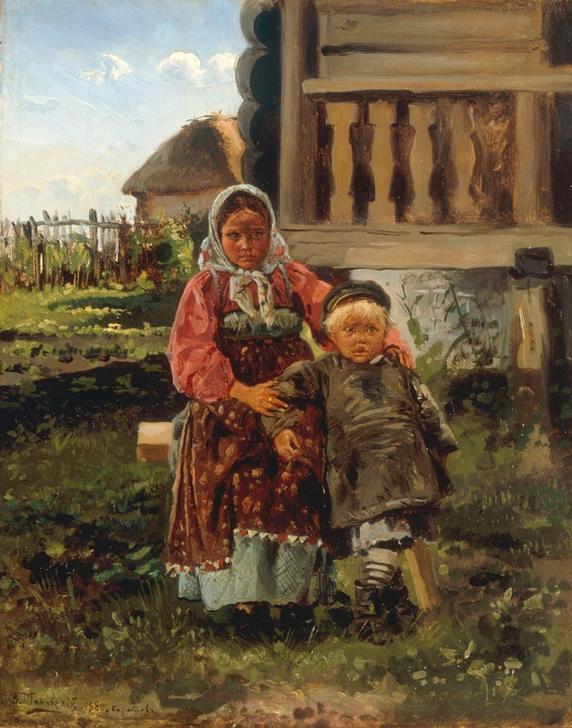 Village Children from Wladimir Jegorowitsch Makowski