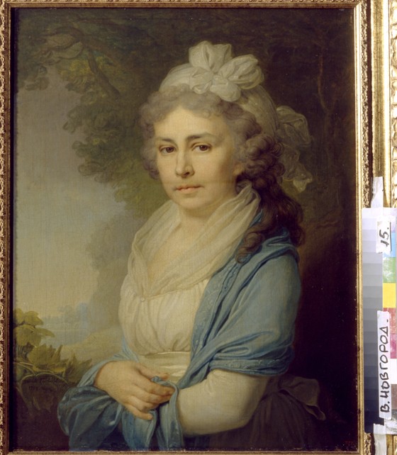 Portrait of Yelizaveta Ivanovna Neklyudova (1773-1796), née Levashova from Wladimir Lukitsch Borowikowski