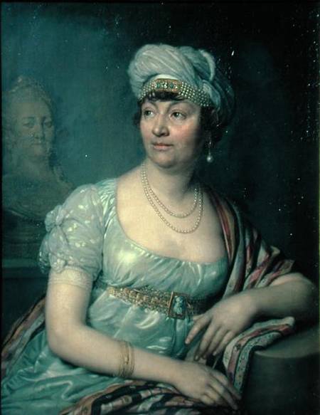 Portrait of Germaine de Stael (1766-1817) from Wladimir Lukitsch Borowikowski