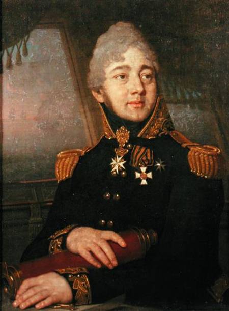 Portrait of the Russian poet Evgeny Boratynsky (1800-44) from Wladimir Lukitsch Borowikowski