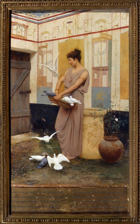 Woman With Doves from Wladyslaw Bakalowicz
