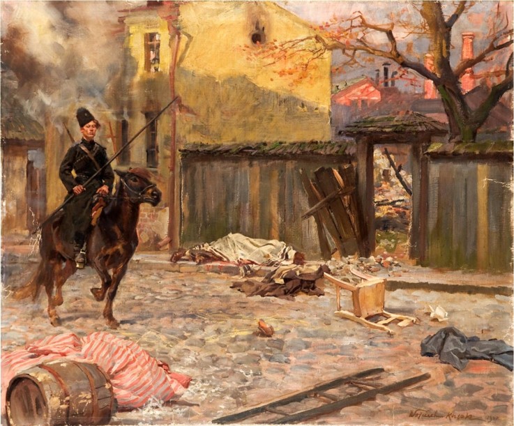 The Raid (Pogrom) from Wojciech Kossak