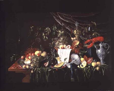 Still Life with Fruit and a Lobster from Wouter Mertens