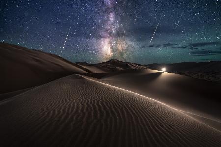 Desert meteor shower