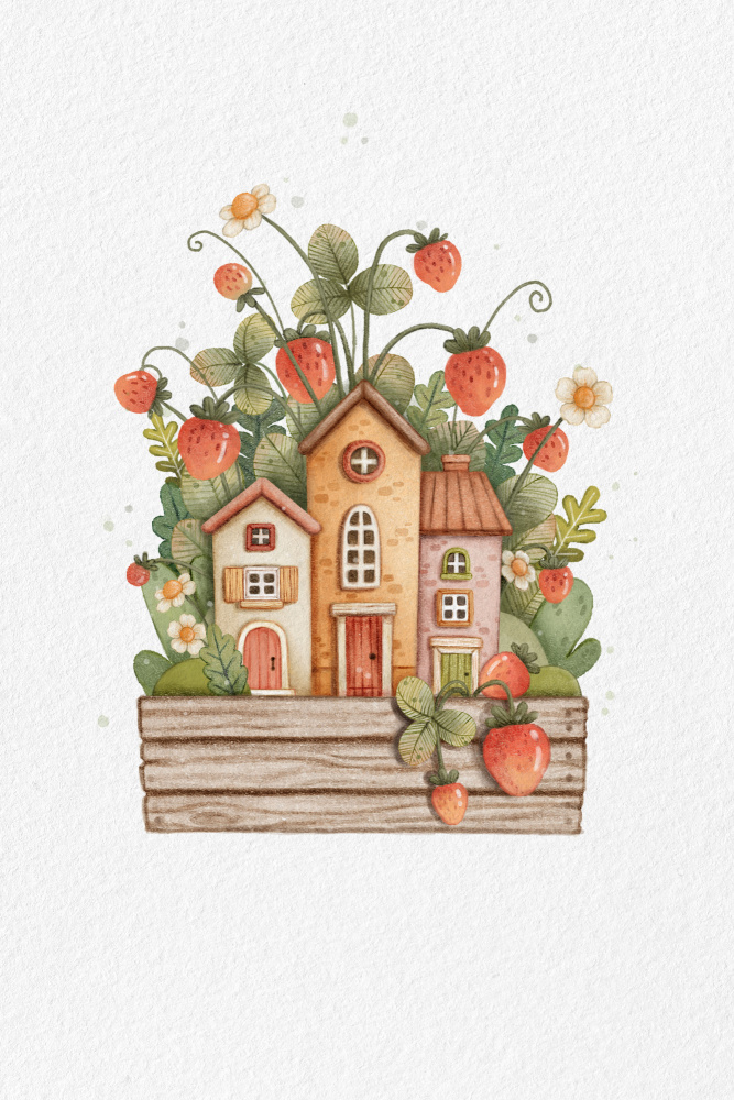 Sweet Strawberry House from Xuan Thai