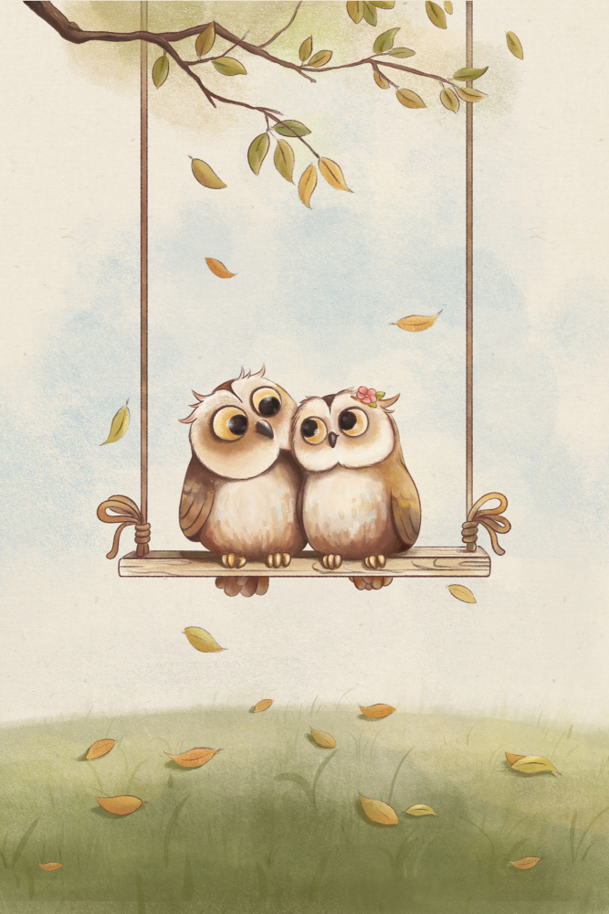 Owls in love from Xuan Thai