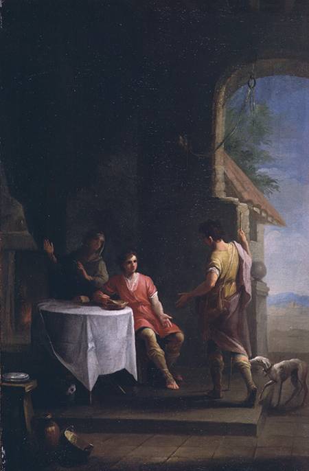 Esau selling his Birthright to Jacob from Zacarias Gonzalez Velazquez