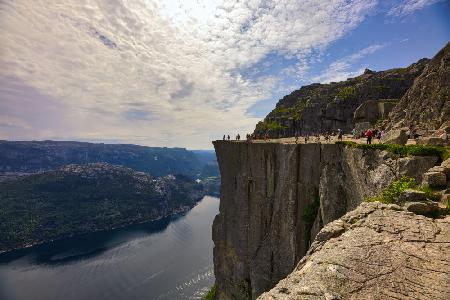 Majestic view of Norwegian Landscape, Pulpit Rock