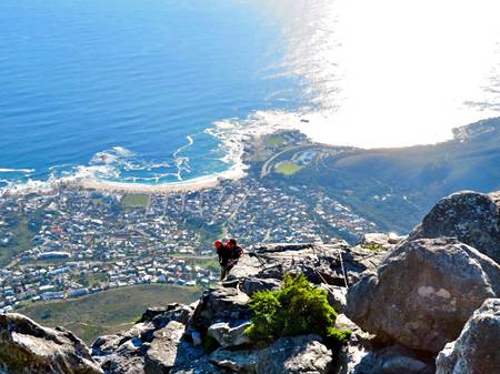 Abstieg vom Tafelberg
