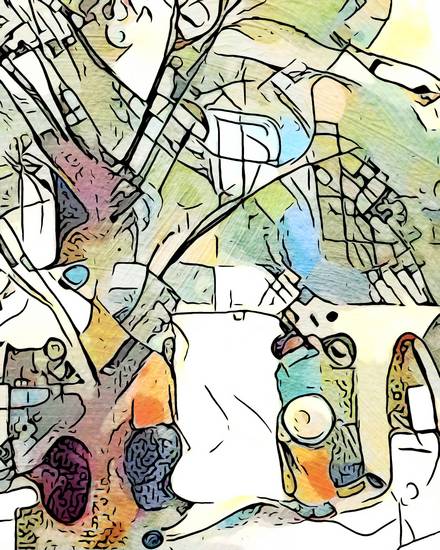 Kandinsky trifft Hundertwasser, Wien, Motiv 1