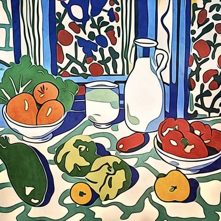 Obst und Gemüse-Matisse inspired